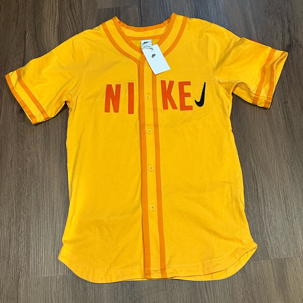 Nike Yellow Baseball Jersey size M